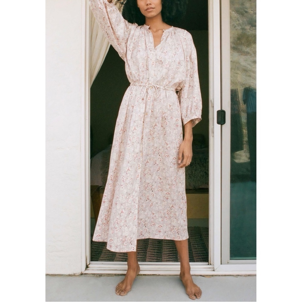 NWOT Christy Dawn The Ainsworth Maxi Long-Sleeve Dress in Violet Morning